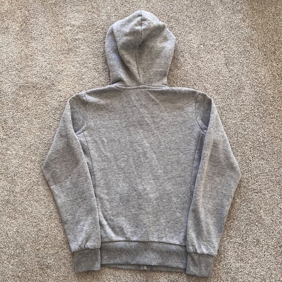 Y2K Vintage California Republic Embroidered Bear Gray Hooded Jacket S - Picture 3 of 7